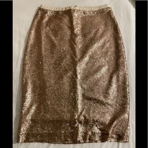 Downeast Gold Pencil Skirt